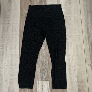 lululemon Black Subtle Leopard Print High-Rise Align Leggings